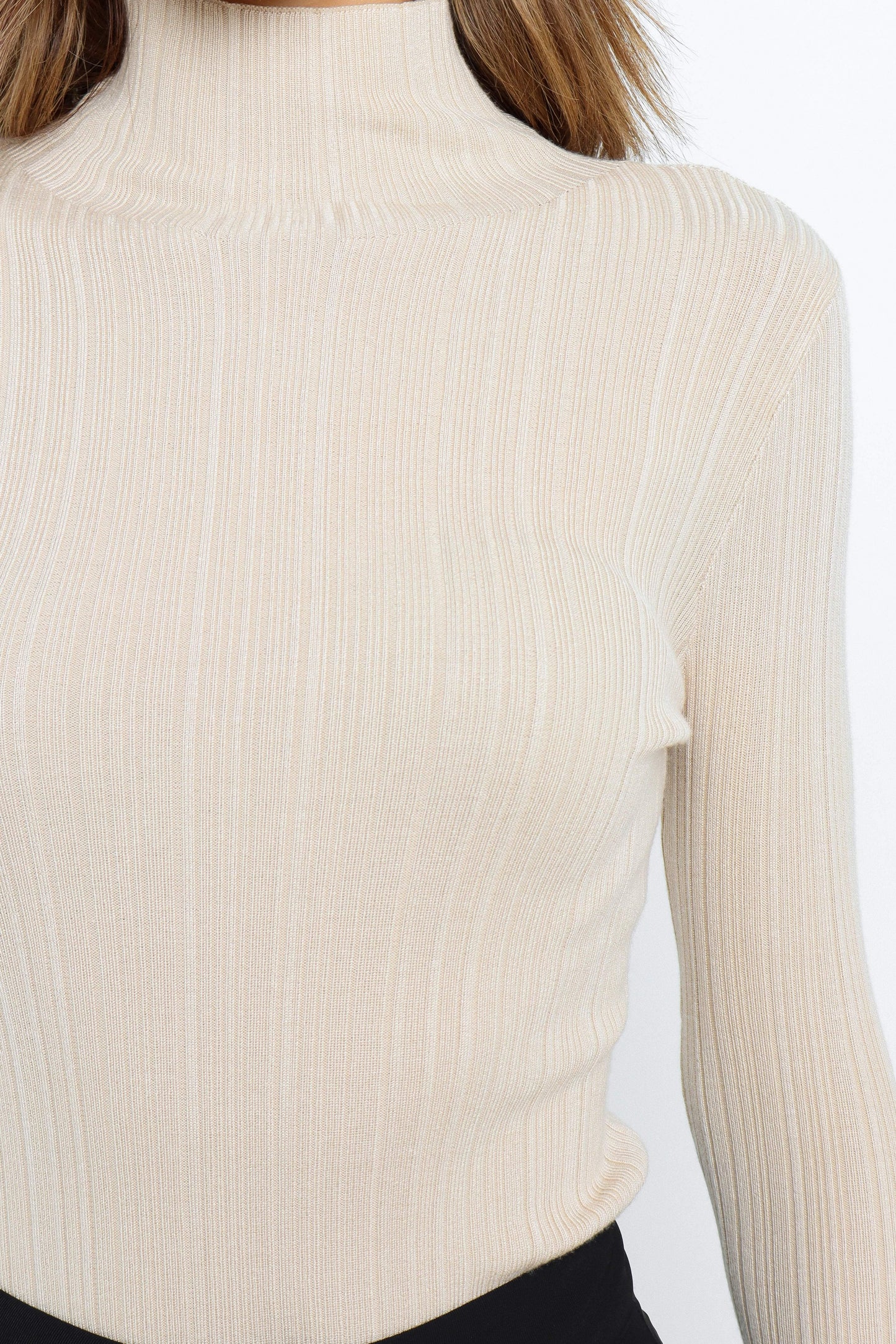 Alfie Ribbed High-Neck Slim-Fit Top