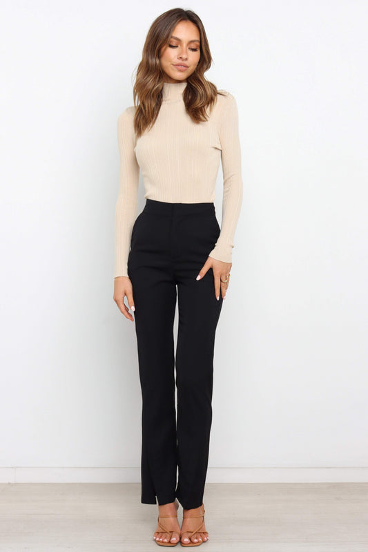 Alfie Ribbed High-Neck Slim-Fit Top
